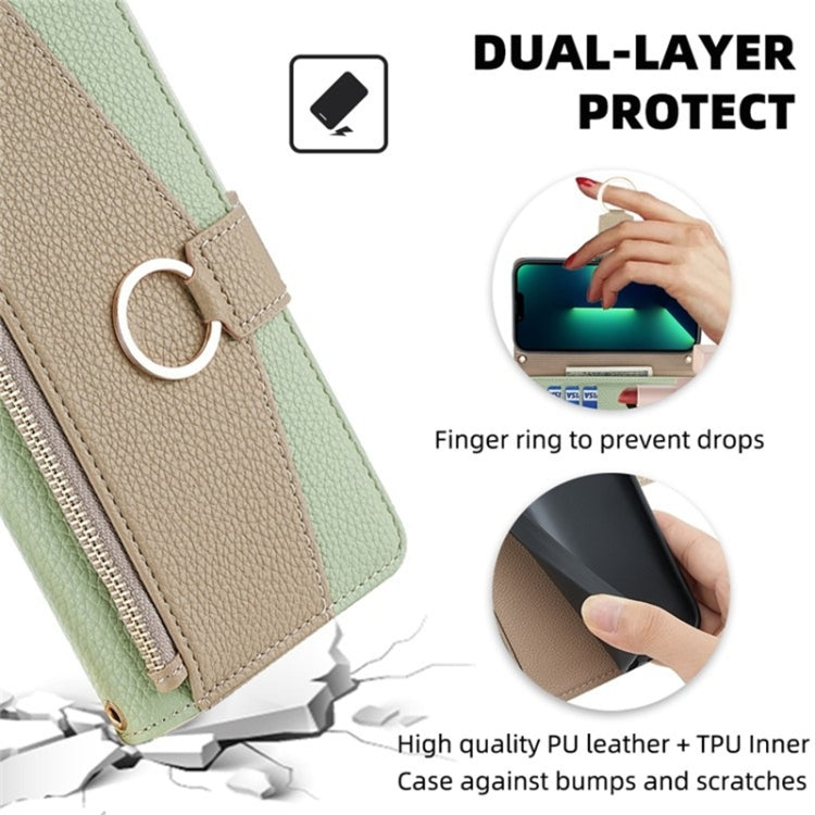 For Google Pixel 7 Pro Crossbody Litchi Texture Leather Phone Case(Green) - Google Cases by PMC TechLife | Online Shopping South Africa | PMC TechLife | Buy Now Pay Later Mobicred
