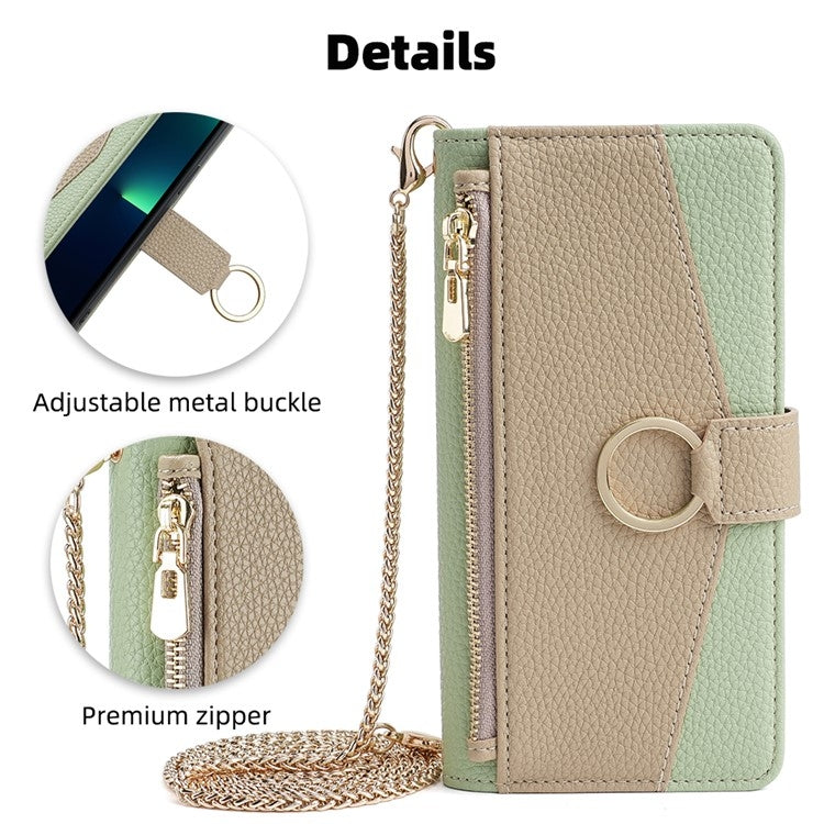 For Google Pixel 8a Crossbody Litchi Texture Leather Phone Case(Green) - Google Cases by PMC TechLife | Online Shopping South Africa | PMC TechLife | Buy Now Pay Later Mobicred