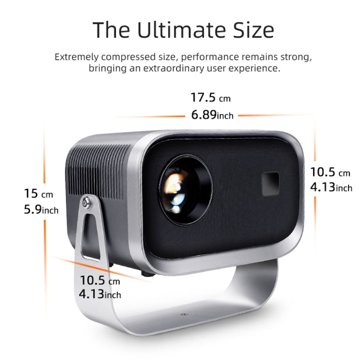 A003 150 Lumens 1280x720P 360 Degree Rotating LED Mini Android Projector, Specification:AU Plug - LED Projector by PMC Jewellery | Online Shopping South Africa | PMC Jewellery | Buy Now Pay Later Mobicred