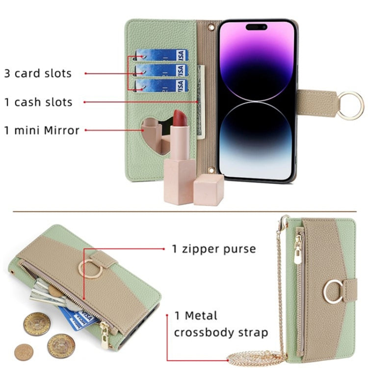 For Infinix Note 30 4G Crossbody Litchi Texture Leather Phone Case(Green) - Infinix Cases by PMC TechLife | Online Shopping South Africa | PMC TechLife | Buy Now Pay Later Mobicred
