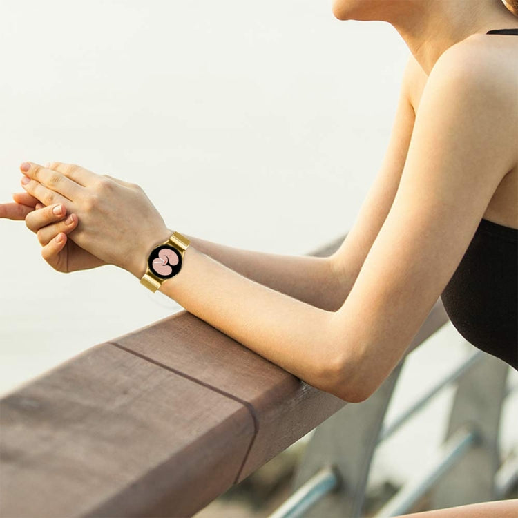 For Samsung Galaxy Watch 6 Quick Release Button Turtle Buckle Milan Watch Band(Gold) - free shipping - PMC TechLife - Order now!