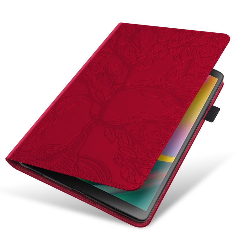 For Lenovo Tab P12 / Xiaoxin Pad Pro 12.7 2023 Life Tree Series Horizontal Flip Leather Tablet Case(Red) - Lenovo by PMC TechLife | Online Shopping South Africa | PMC TechLife | Buy Now Pay Later Mobicred