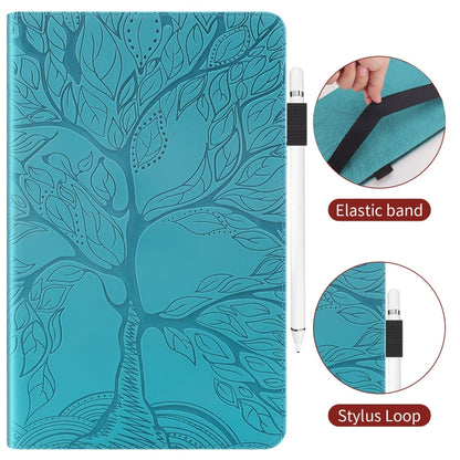 For Lenovo Tab P12 /Xiaoxin Pad Pro 12.7 Life Tree Series Horizontal Flip Leather Tablet Case(Lake Blue) - Lenovo by PMC Jewellery | Online Shopping South Africa | PMC Jewellery