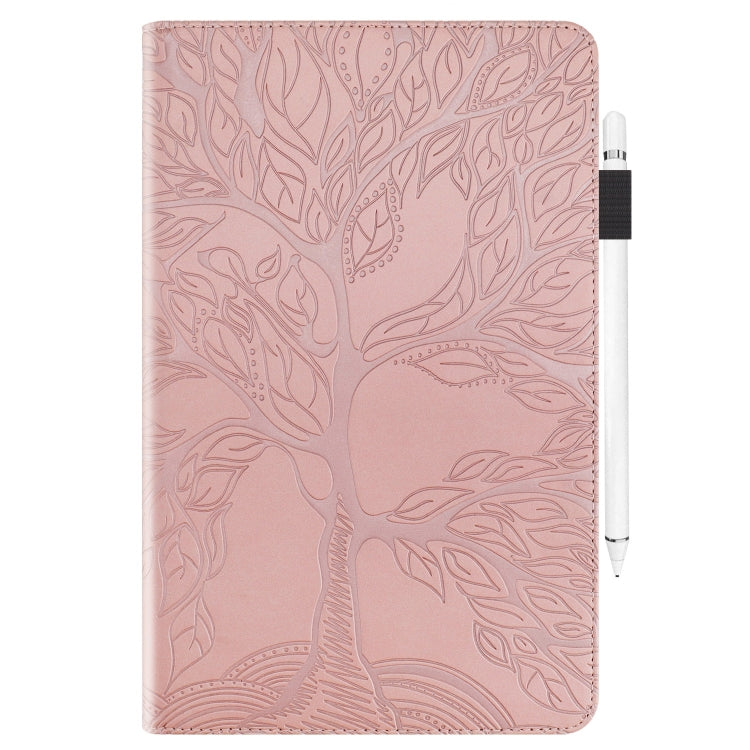 For Lenovo Tab P12 / Xiaoxin Pad Pro 12.7 2023 Life Tree Series Horizontal Flip Leather Tablet Case(Rose Gold) - Lenovo by PMC TechLife | Online Shopping South Africa | PMC TechLife | Buy Now Pay Later Mobicred