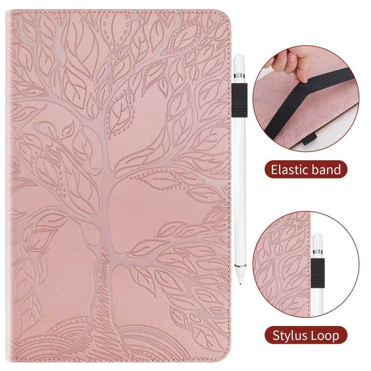 For Lenovo Tab P12 / Xiaoxin Pad Pro 12.7 2023 Life Tree Series Horizontal Flip Leather Tablet Case(Rose Gold) - Lenovo by PMC TechLife | Online Shopping South Africa | PMC TechLife | Buy Now Pay Later Mobicred