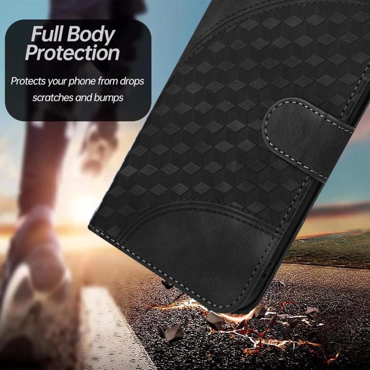 For iPhone 17 Air YX0060 Elephant Head Embossed Phone Leather Case with Lanyard(Black) - free shipping - PMc TechLife - Order now!
