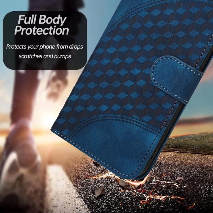 For iPhone 17 Pro YX0060 Elephant Head Embossed Phone Leather Case with Lanyard(Royal Blue) - free shipping - PMc TechLife - Order now!