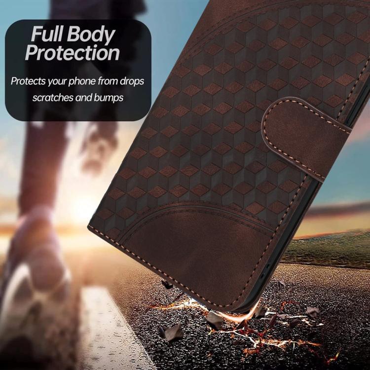 For iPhone 17 Pro YX0060 Elephant Head Embossed Phone Leather Case with Lanyard(Coffee) - free shipping - PMc TechLife - Order now!