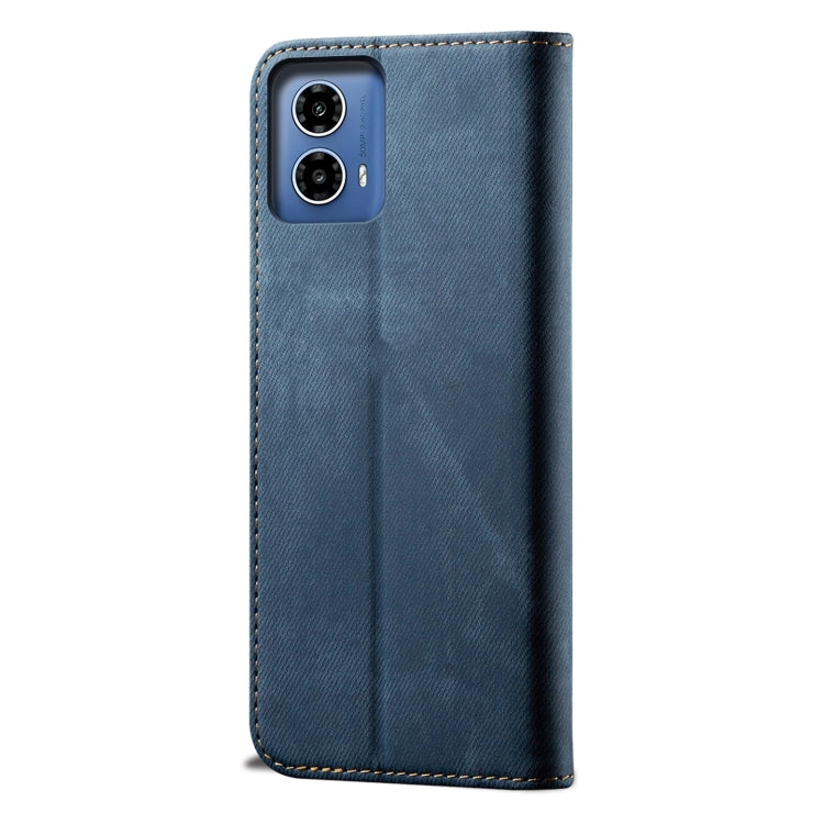 For Motorola Moto G85 Denim Texture Flip Leather Phone Case(Blue) - free shipping - PMC TechLife - Order now!