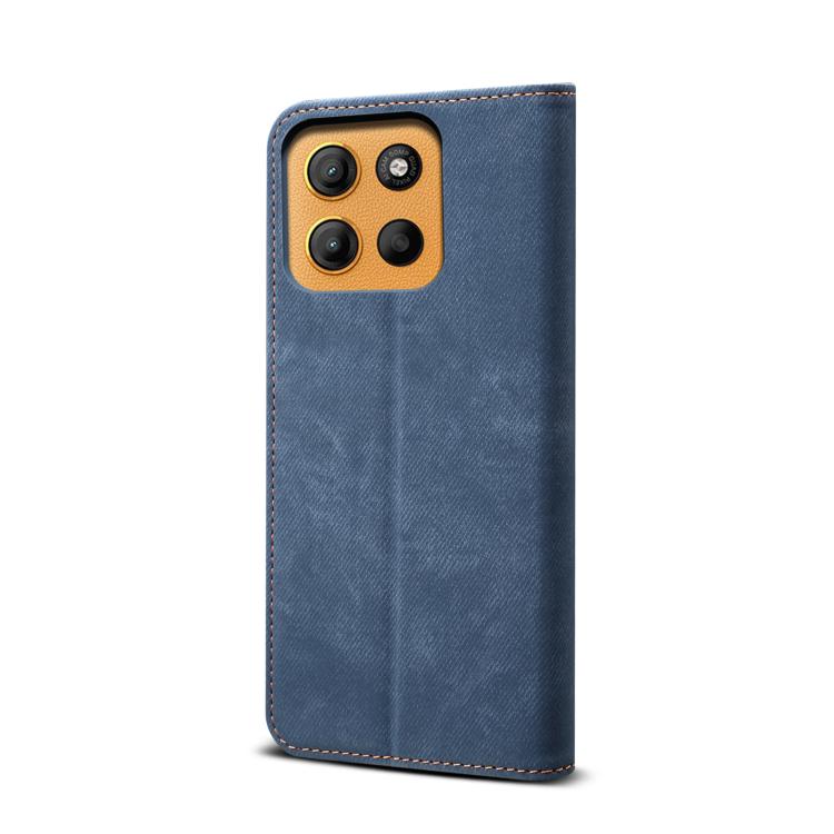 For Motorola Moto G15 Denim Texture Flip Leather Phone Case(Blue) - free shipping - PMC TechLife - Order now!