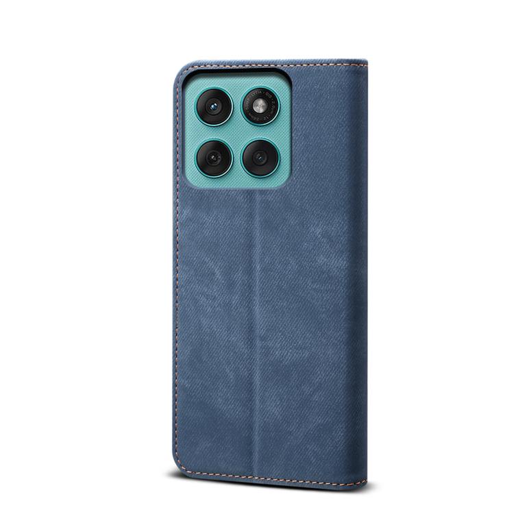 For Motorola Edge 60 Fusion Denim Texture Flip Leather Phone Case(Blue) - free shipping - PMC TechLife - Order now!