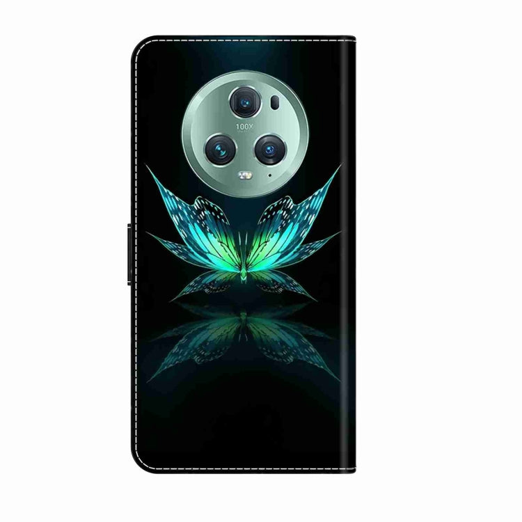 For Honor Magic5 Pro Crystal 3D Shockproof Protective Leather Phone Case(Reflection Dutterfly) - Honor Cases by PMC TechLife | Online Shopping South Africa | PMC TechLife | Buy Now Pay Later Mobicred