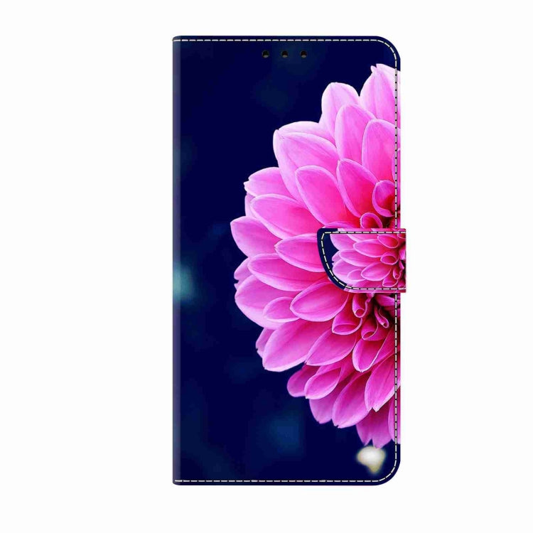 For Honor Magic5 Pro Crystal 3D Shockproof Protective Leather Phone Case(Pink Petals) - Honor Cases by PMC Jewellery | Online Shopping South Africa | PMC Jewellery | Buy Now Pay Later Mobicred