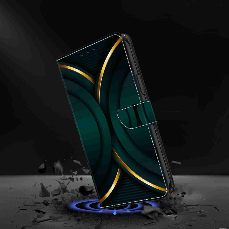 For Honor Magic5 Pro Crystal 3D Shockproof Protective Leather Phone Case(Gold Outline) - Honor Cases by PMC TechLife | Online Shopping South Africa | PMC TechLife | Buy Now Pay Later Mobicred