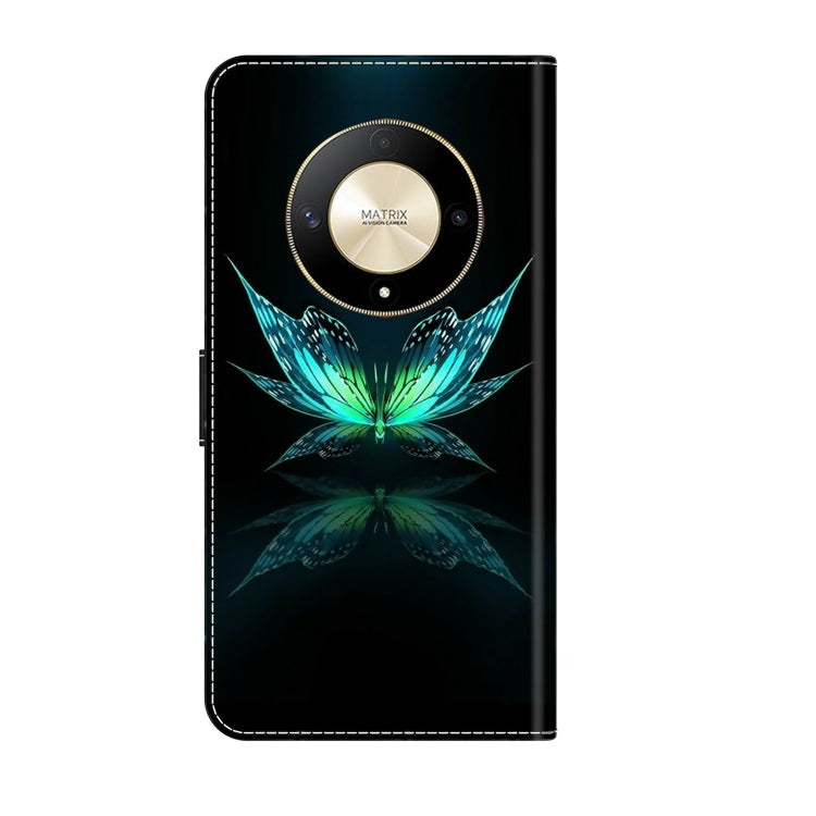 For Honor Magic6 Lite Crystal 3D Shockproof Protective Leather Phone Case(Reflection Dutterfly) - Honor Cases by PMC Jewellery | Online Shopping South Africa | PMC Jewellery | Buy Now Pay Later Mobicred