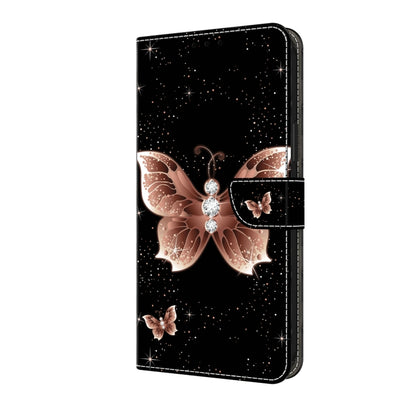 For Honor Magic6 Lite Crystal 3D Shockproof Protective Leather Phone Case(Pink Diamond Butterfly) - Honor Cases by PMC Jewellery | Online Shopping South Africa | PMC Jewellery | Buy Now Pay Later Mobicred