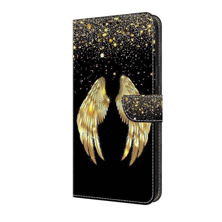 For Honor Magic6 Lite Crystal 3D Shockproof Protective Leather Phone Case(Golden Wings) - Honor Cases by PMC Jewellery | Online Shopping South Africa | PMC Jewellery | Buy Now Pay Later Mobicred