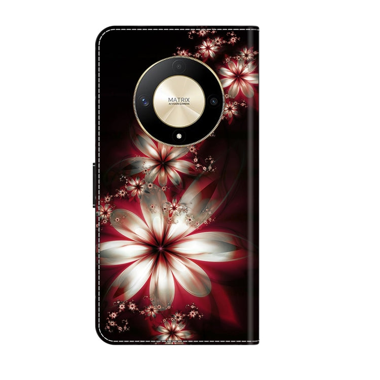 For Honor Magic6 Lite Crystal 3D Shockproof Protective Leather Phone Case(Fantastic Flower) - Honor Cases by PMC Jewellery | Online Shopping South Africa | PMC Jewellery | Buy Now Pay Later Mobicred