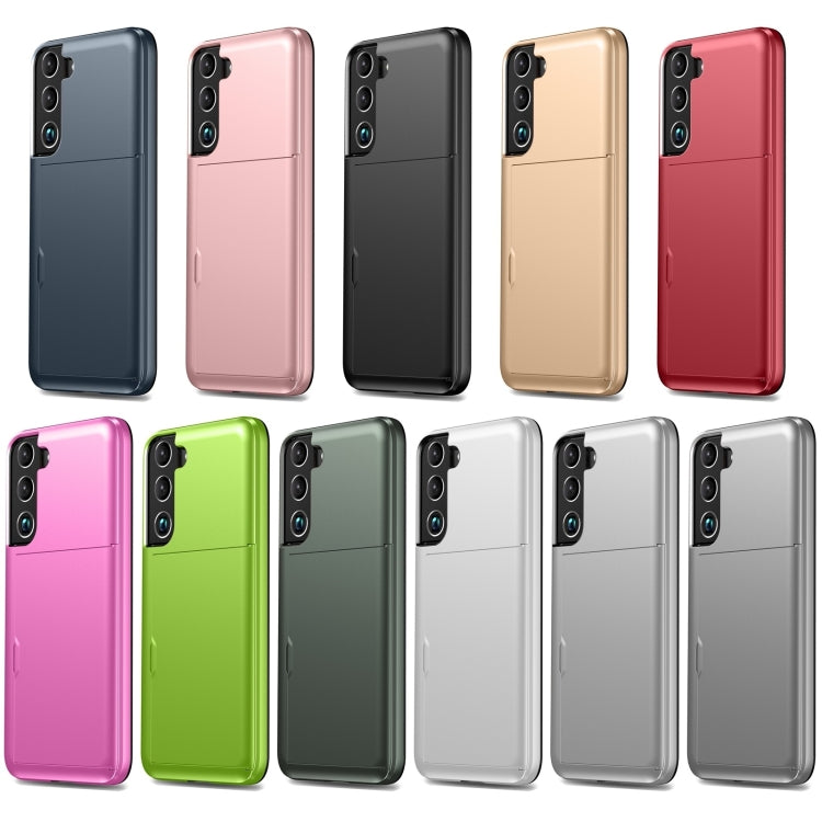 For Samsung Galaxy S24+ 5G Shockproof Armor Phone Case with Card Slot(Black) - Galaxy S24+ 5G Cases by PMC TechLife | Online Shopping South Africa | PMC TechLife