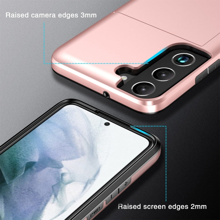 For Samsung Galaxy S24 Ultra 5G Shockproof Armor Phone Case with Card Slot(Silver) - Galaxy S24 Ultra 5G Cases by PMC TechLife | Online Shopping South Africa | PMC TechLife