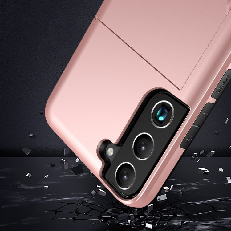 For Samsung Galaxy S25+ 5G Shockproof Armor Phone Case with Card Slot(Silver) - Galaxy S25+ 5G Cases by PMC Jewellery | Online Shopping South Africa | PMC Jewellery | Buy Now Pay Later Mobicred