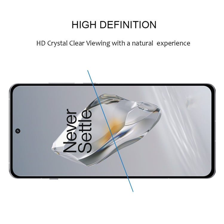 For OnePlus 12 9H HD 3D Curved Edge Tempered Glass Film(Black) - OnePlus Tempered Glass by PMC TechLife | Online Shopping South Africa | PMC TechLife