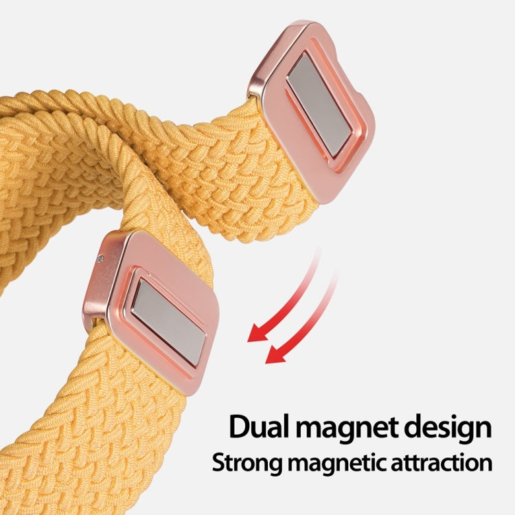 For Apple Watch SE 2023 44mm DUX DUCIS Mixture Pro Series Magnetic Buckle Nylon Braid Watch Band(Sunny Color) - Watch Bands by DUX DUCIS | Online Shopping South Africa | PMC Jewellery | Buy Now Pay Later Mobicred