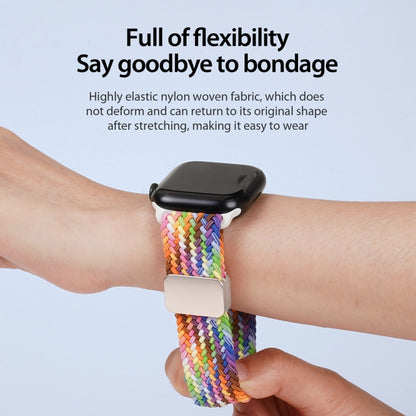 For Apple Watch SE 2023 40mm DUX DUCIS Mixture Pro Series Magnetic Buckle Nylon Braid Watch Band(New Rainbow) - Watch Bands by DUX DUCIS | Online Shopping South Africa | PMC Jewellery | Buy Now Pay Later Mobicred