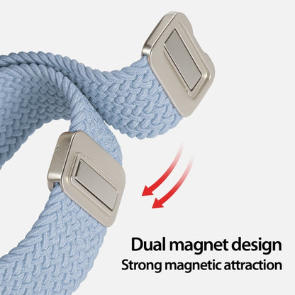 For Apple Watch Series 9 41mm DUX DUCIS Mixture Pro Series Magnetic Buckle Nylon Braid Watch Band(Light Blue) - Watch Bands by DUX DUCIS | Online Shopping South Africa | PMC Jewellery | Buy Now Pay Later Mobicred