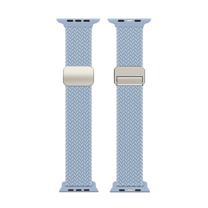 For Apple Watch SE 2022 40mm DUX DUCIS Mixture Pro Series Magnetic Buckle Nylon Braid Watch Band(Light Blue) - Watch Bands by DUX DUCIS | Online Shopping South Africa | PMC Jewellery | Buy Now Pay Later Mobicred