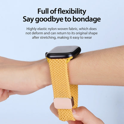 For Apple Watch SE 2022 44mm DUX DUCIS Mixture Pro Series Magnetic Buckle Nylon Braid Watch Band(Sunny Color) - Watch Bands by DUX DUCIS | Online Shopping South Africa | PMC Jewellery | Buy Now Pay Later Mobicred