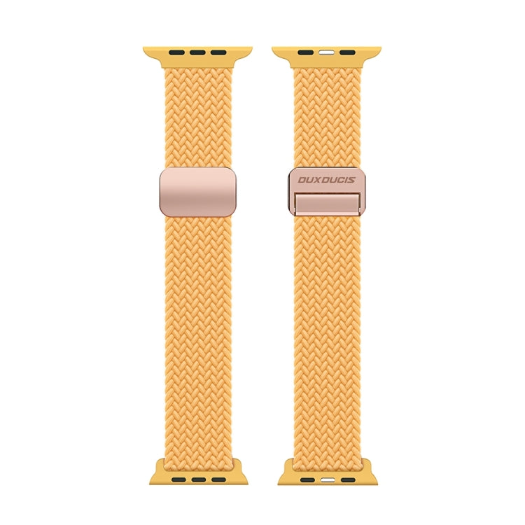 For Apple Watch SE 44mm DUX DUCIS Mixture Pro Series Magnetic Buckle Nylon Braid Watch Band(Sunny Color) - Watch Bands by DUX DUCIS | Online Shopping South Africa | PMC Jewellery | Buy Now Pay Later Mobicred