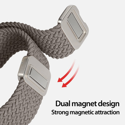 For Apple Watch Series 10 46mm DUX DUCIS Mixture Pro Series Magnetic Buckle Nylon Braid Watch Band(Clay) - Watch Bands by DUX DUCIS | Online Shopping South Africa | PMC Jewellery | Buy Now Pay Later Mobicred