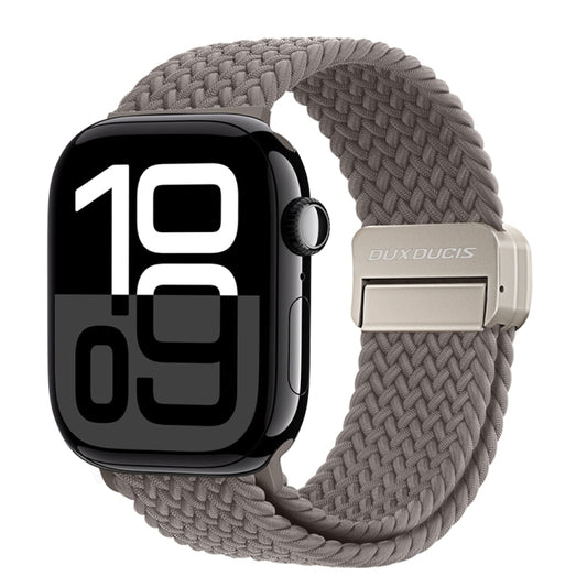 For Apple Watch Series 10 42mm DUX DUCIS Mixture Pro Series Magnetic Buckle Nylon Braid Watch Band(Clay) - Watch Bands by DUX DUCIS | Online Shopping South Africa | PMC Jewellery | Buy Now Pay Later Mobicred