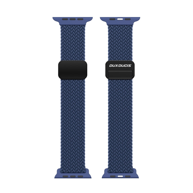 For Apple Watch Series 10 42mm DUX DUCIS Mixture Pro Series Magnetic Buckle Nylon Braid Watch Band(Storm Blue) - Watch Bands by DUX DUCIS | Online Shopping South Africa | PMC Jewellery | Buy Now Pay Later Mobicred