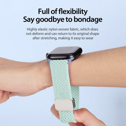 For Apple Watch Series 10 42mm DUX DUCIS Mixture Pro Series Magnetic Buckle Nylon Braid Watch Band(Light Mint) - Watch Bands by DUX DUCIS | Online Shopping South Africa | PMC Jewellery | Buy Now Pay Later Mobicred