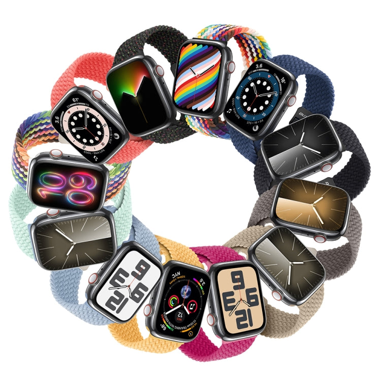 For Apple Watch Series 7 45mm DUX DUCIS Mixture Pro Series Magnetic Buckle Nylon Braid Watch Band(New Rainbow) - Watch Bands by DUX DUCIS | Online Shopping South Africa | PMC Jewellery | Buy Now Pay Later Mobicred