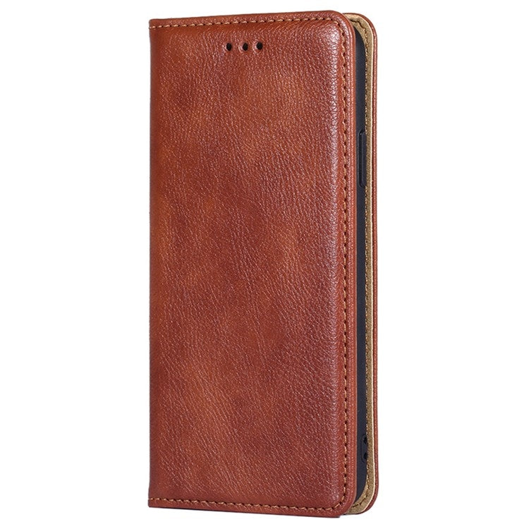 For Honor Magic6 Pro Gloss Oil Solid Color Magnetic Leather Phone Case(Brown) - Honor Cases by PMC Jewellery | Online Shopping South Africa | PMC Jewellery | Buy Now Pay Later Mobicred