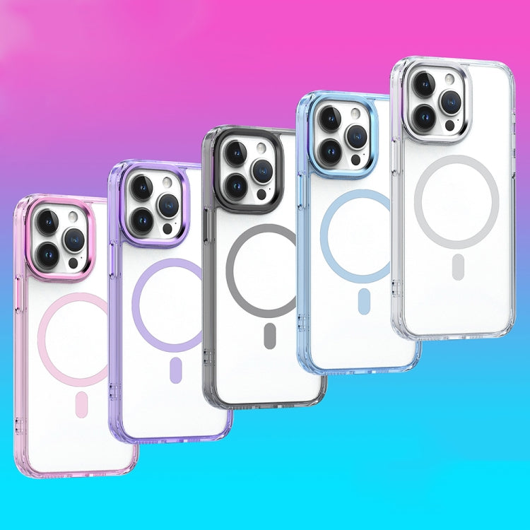 For iPhone 13 MagSafe Magnetic Clear Phone Case(Pink) - iPhone 13 Cases by PMC TechLife | Online Shopping South Africa | PMC TechLife