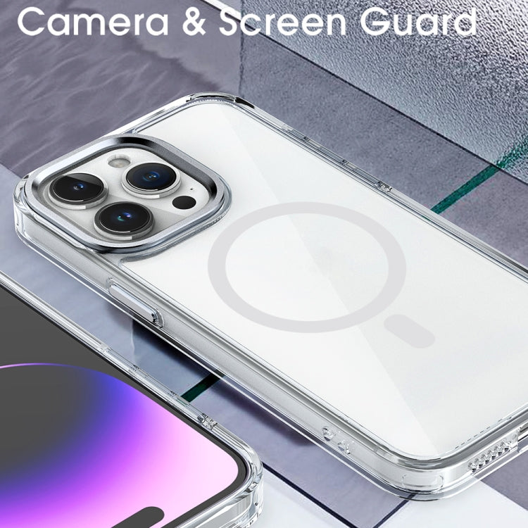 For iPhone 14 Pro MagSafe Magnetic Clear Phone Case(Sierra Blue) - iPhone 14 Pro Cases by PMC TechLife | Online Shopping South Africa | PMC TechLife