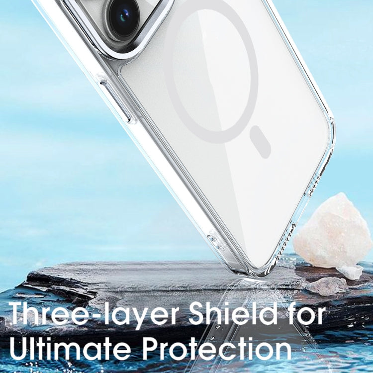 For iPhone 12 Pro Max MagSafe Magnetic Clear Phone Case(Sierra Blue) - iPhone 12 Pro Max Cases by PMC TechLife | Online Shopping South Africa | PMC TechLife