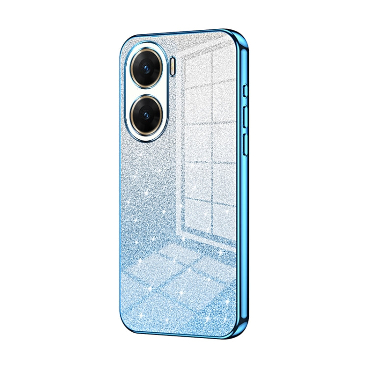 For vivo V29e Gradient Glitter Powder Electroplated Phone Case(Blue) - vivo Cases by PMC TechLife | Online Shopping South Africa | PMC TechLife | Buy Now Pay Later Mobicred