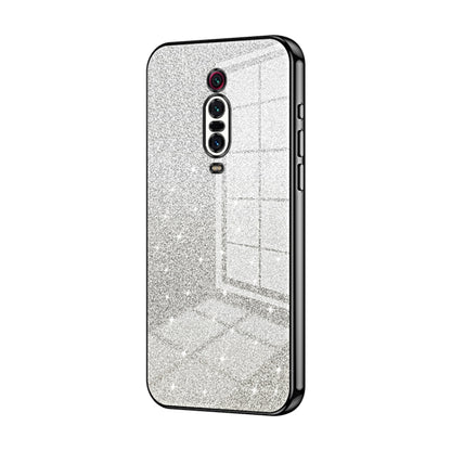 For Xiaomi Redmi K20 / K20 Pro Gradient Glitter Powder Electroplated Phone Case(Black) - Xiaomi Cases by PMC Jewellery | Online Shopping South Africa | PMC Jewellery | Buy Now Pay Later Mobicred