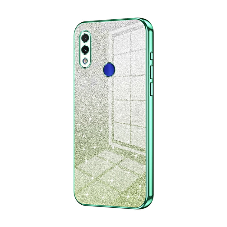 For Xiaomi Redmi Note 7 / Note 7 Pro Gradient Glitter Powder Electroplated Phone Case(Green) - Xiaomi Cases by PMC Jewellery | Online Shopping South Africa | PMC Jewellery | Buy Now Pay Later Mobicred