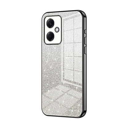 For Xiaomi Redmi Note 12R Pro Gradient Glitter Powder Electroplated Phone Case(Black) - Xiaomi Cases by PMC Jewellery | Online Shopping South Africa | PMC Jewellery | Buy Now Pay Later Mobicred