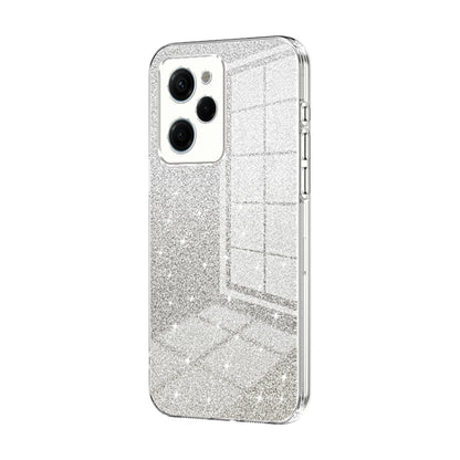 For Xiaomi Redmi Note 12 Pro Speed Gradient Glitter Powder Electroplated Phone Case(Transparent) - Xiaomi Cases by PMC Jewellery | Online Shopping South Africa | PMC Jewellery | Buy Now Pay Later Mobicred