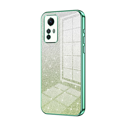 For Xiaomi Redmi Note 12S Gradient Glitter Powder Electroplated Phone Case(Green) - Xiaomi Cases by PMC Jewellery | Online Shopping South Africa | PMC Jewellery | Buy Now Pay Later Mobicred