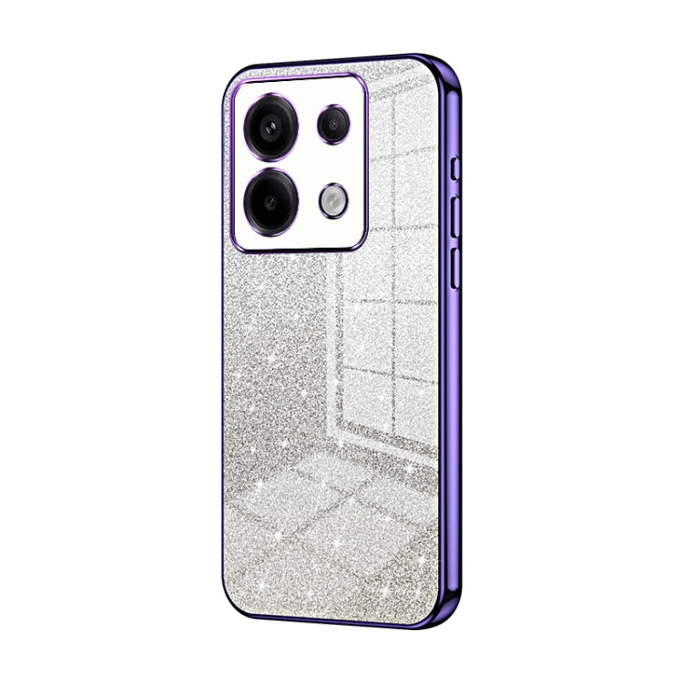 For Xiaomi Redmi Note 13 Pro 5G Gradient Glitter Powder Electroplated Phone Case(Purple) - Note 13 Pro Cases by PMC Jewellery | Online Shopping South Africa | PMC Jewellery | Buy Now Pay Later Mobicred