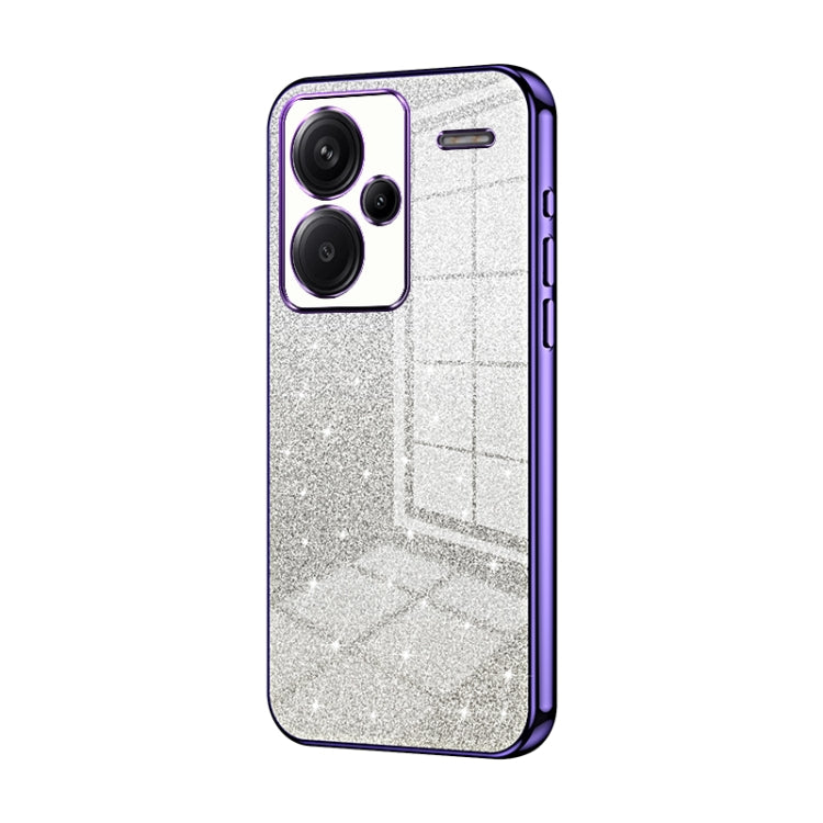 For Xiaomi Redmi Note 13 Pro+ Gradient Glitter Powder Electroplated Phone Case(Purple) - Note 13 Pro+ Cases by PMC Jewellery | Online Shopping South Africa | PMC Jewellery | Buy Now Pay Later Mobicred