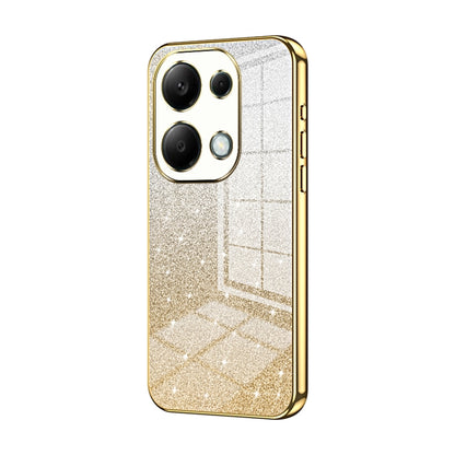 For Xiaomi Redmi Note 13 Pro 4G Gradient Glitter Powder Electroplated Phone Case(Gold) - Note 13 Pro Cases by PMC Jewellery | Online Shopping South Africa | PMC Jewellery | Buy Now Pay Later Mobicred